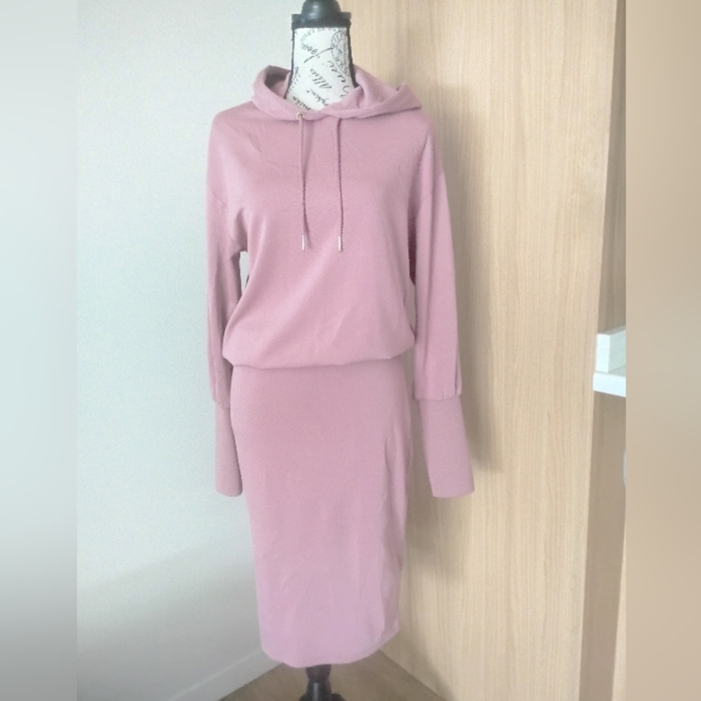 Armani Exchange Women's Pink Hoodie Super Soft  Dress S Small